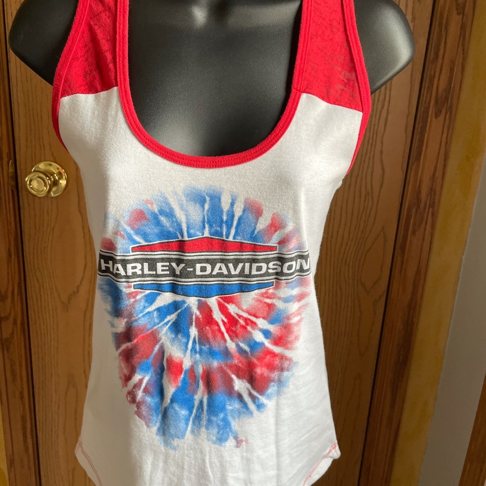 Harley Davidson tank top.